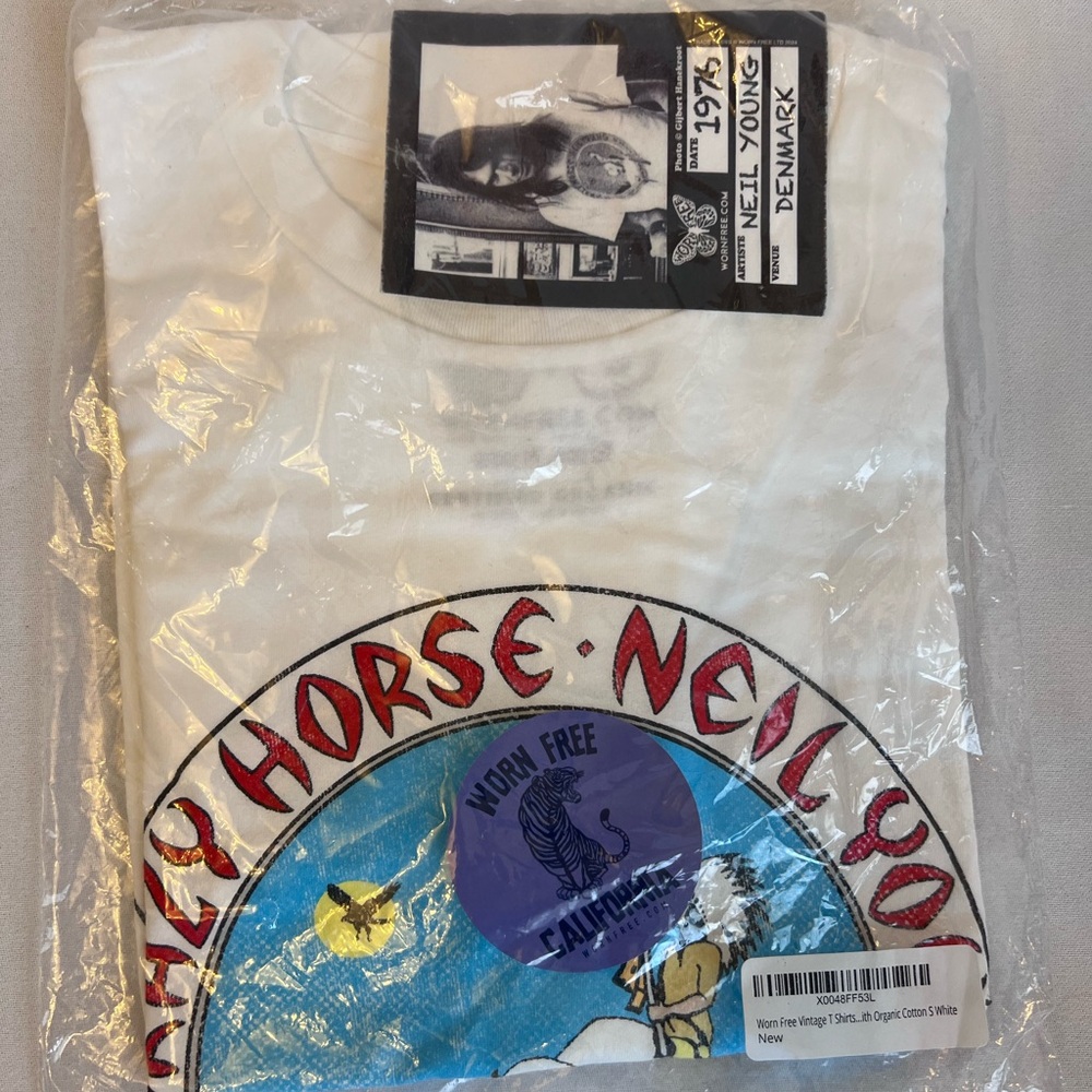 Worn Free brand Neil Young Graphic T-Shirt